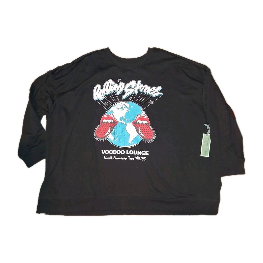 TERRA & SKY ROLLING STONES VOODOO LOUNGE TOUR Sweatshirt Size 3X NWT